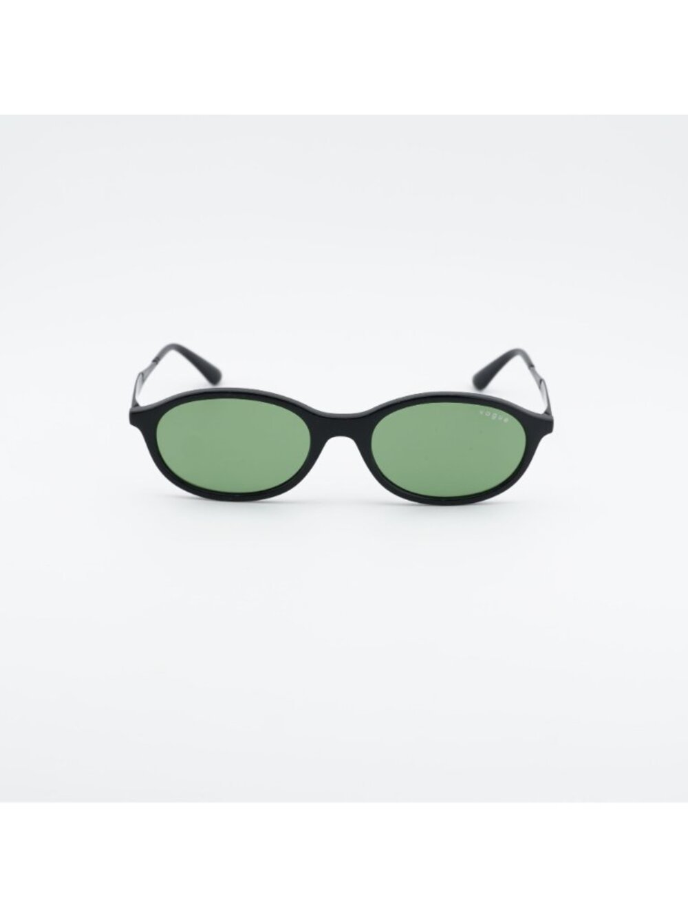 Vogue VO5625S W44/2 Sunglasses Black Oval Frame, Green Lenses - Picture 3 of 10